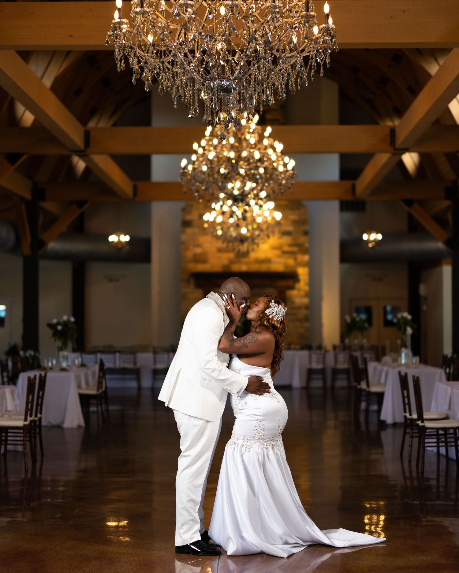Wedding photo of a couple walking along waterfront during sunset photoshoot in bowie Maryland