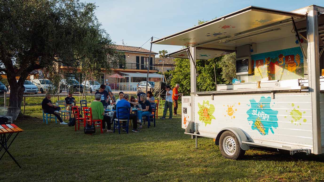 spazio adibito a un evento di casa da sergio fotografo mirko paoloni