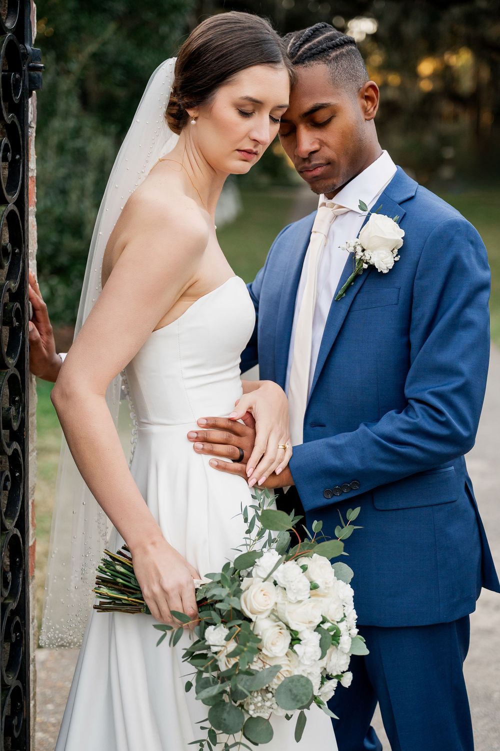 bride and groom brook green gardens