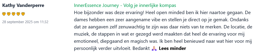 Hipsy-review over Big InnerEssence-event