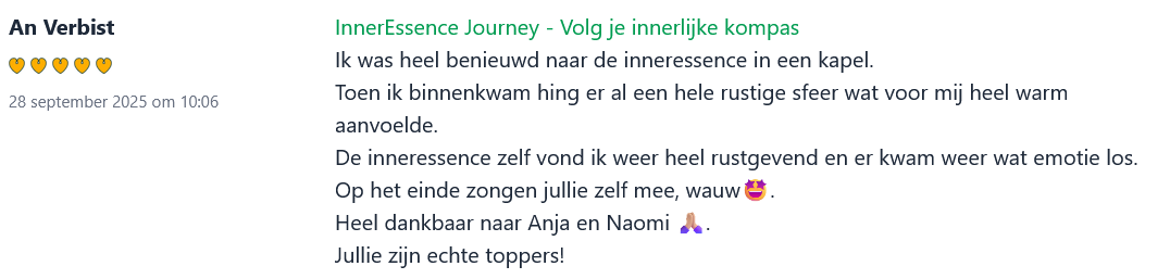 Hipsy-review over Big InnerEssence-event