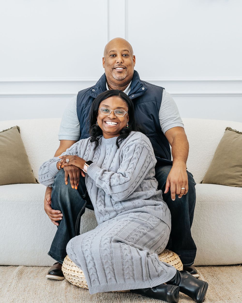 Studio Couple portrait session in Charlotte NC by GEarlePhotography