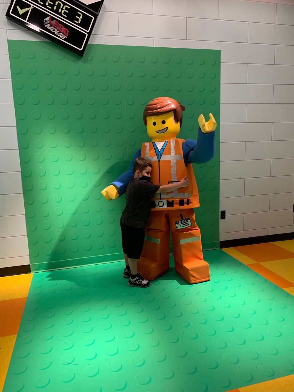 LEGO meet and greet during family travel at Universal Orlando’s CityWalk