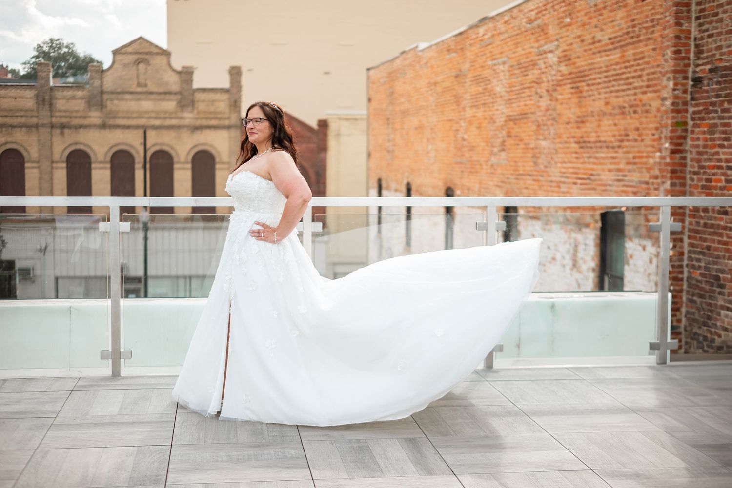 man and woman posed for their wedding