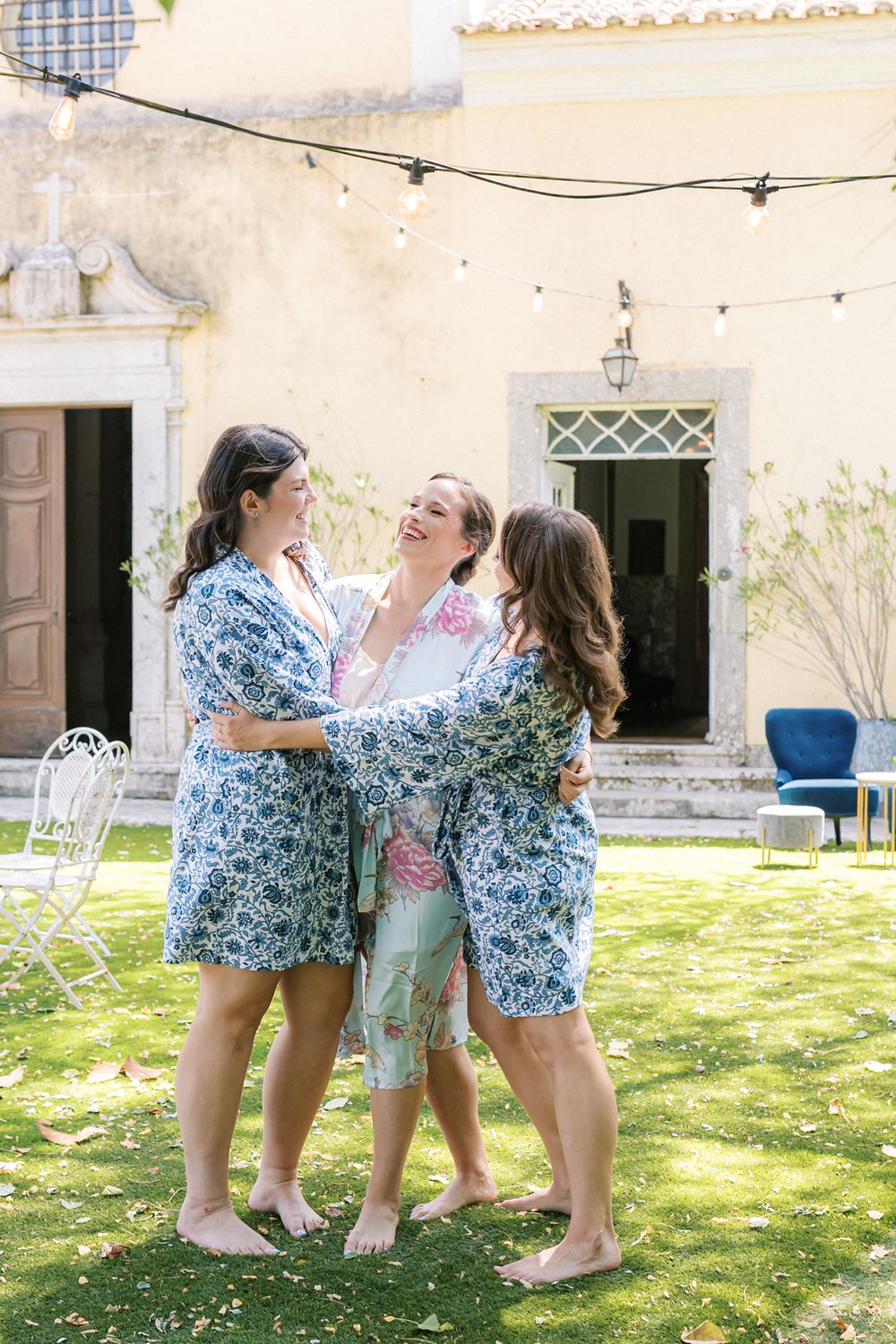 Bride getting ready at Quinta do Torneiro, captured by a Portugal wedding photographer