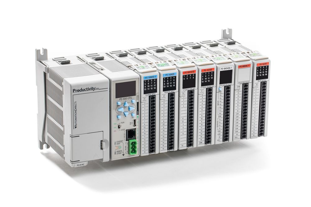 Engineering and commercial photography London  | Product shot of Automation Direct P2000 PLC system