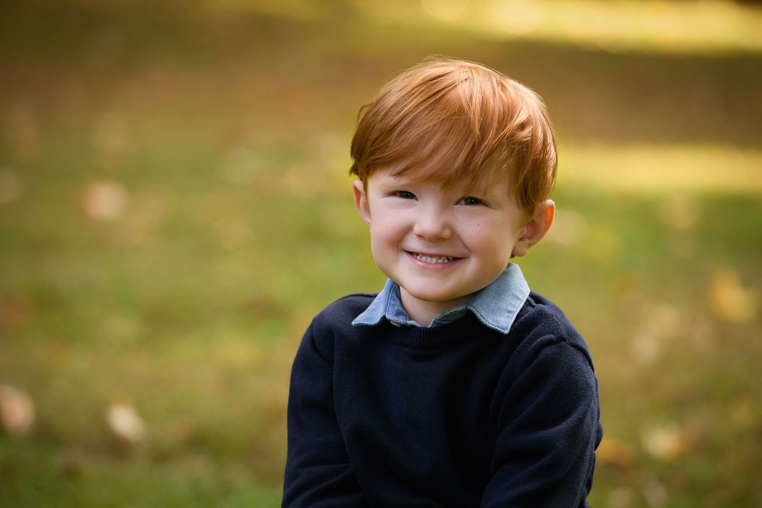A series of candid outdoor portrait photos in natural lighting with autumn foliage in the background.