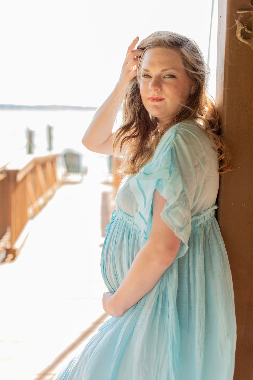 Maternity portrait at Lake Murray, SC.