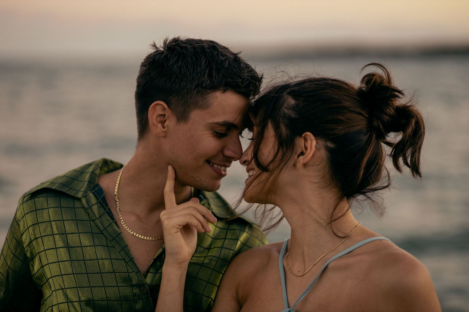 Romantic beach couple photography in South Florida capturing emotional connection and cinematic storytelling by MannyPortraits