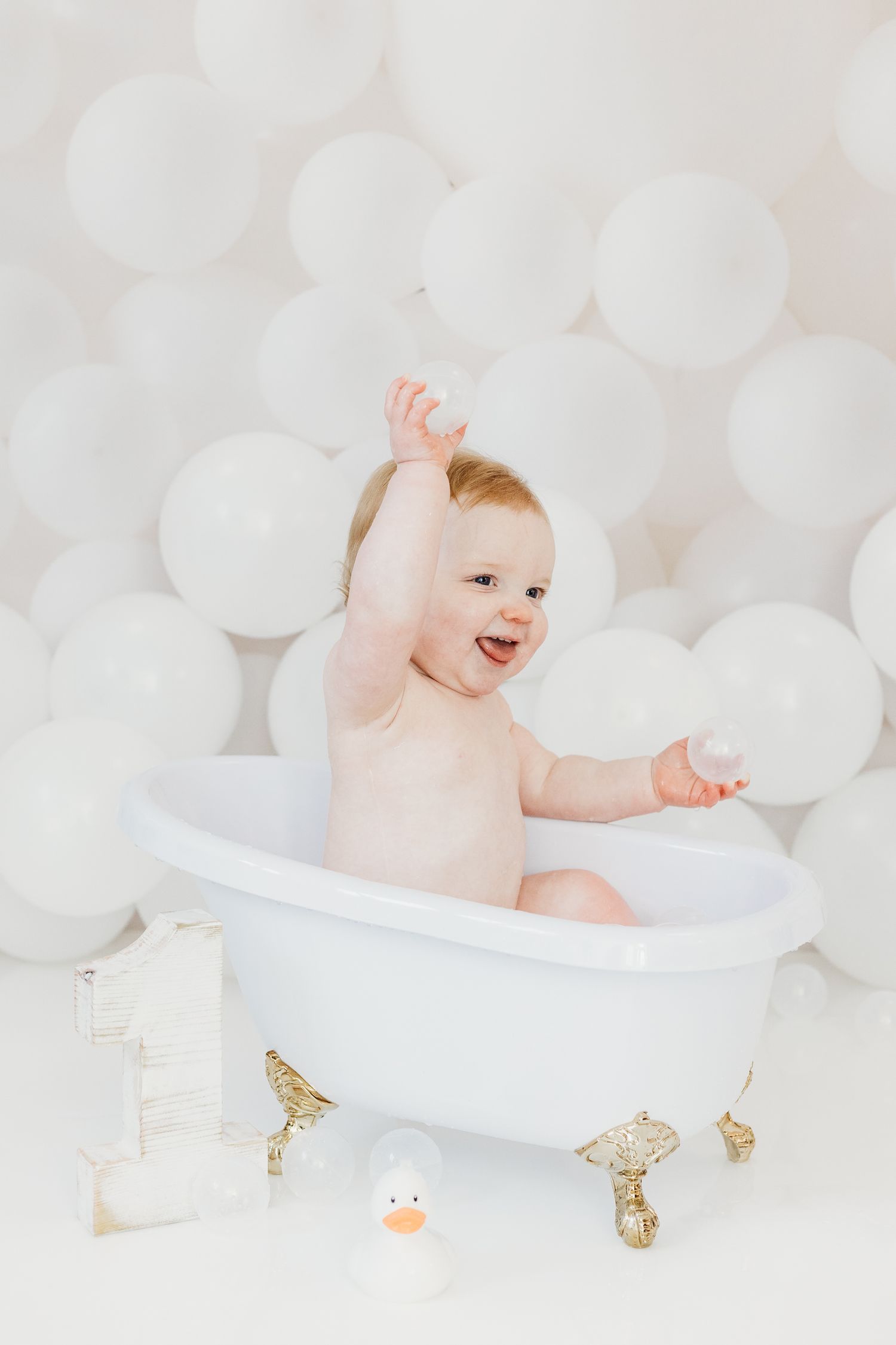 Toddler milestone portraits in Nottingham studio, simple and timeless photography of childhood moments in soft light.