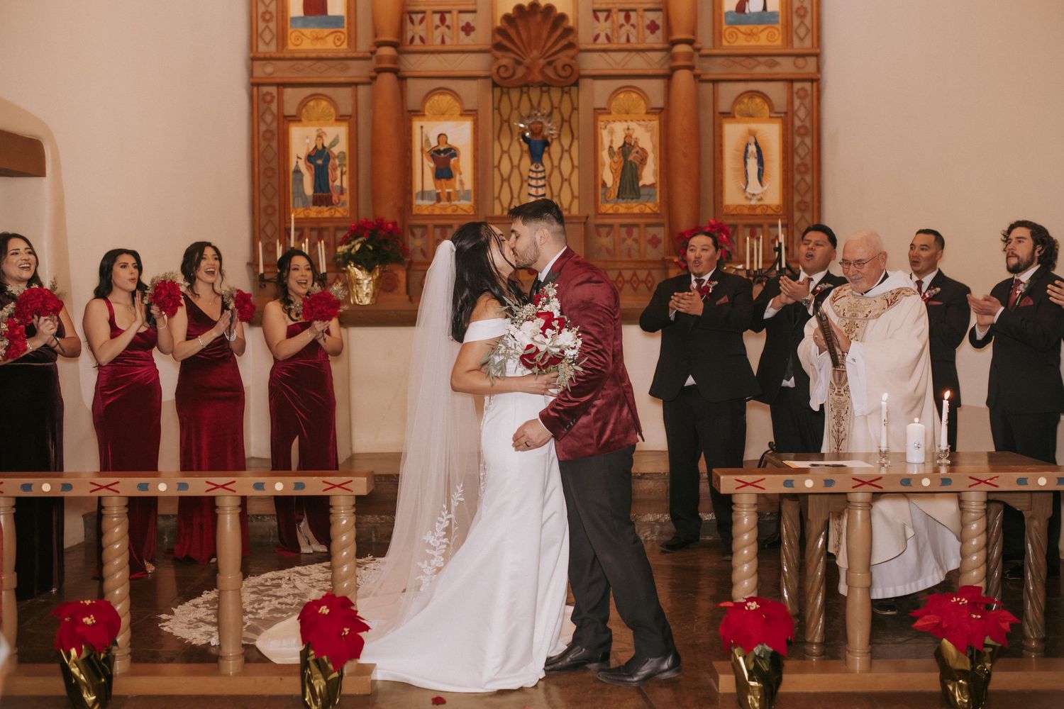 LGBT wedding photographers New Mexico. Queer photographers abq. Affordable wedding photographers in albuquerque. UNM alumni memorial chapel.