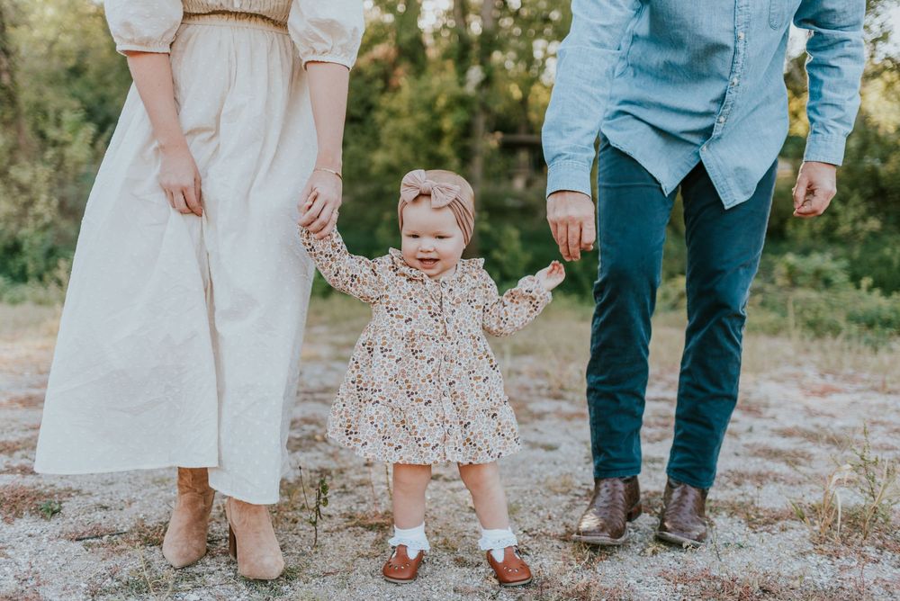 Lifestyle family photos with candid movement and relaxed, natural posing.