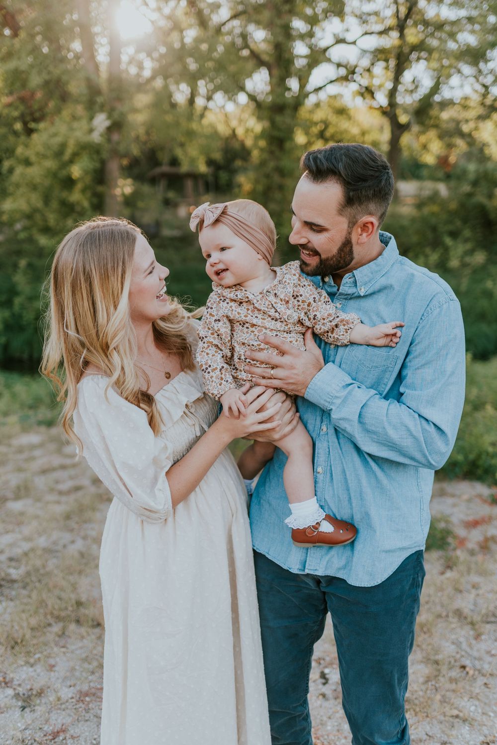 Lifestyle family photos with candid movement and relaxed, natural posing.