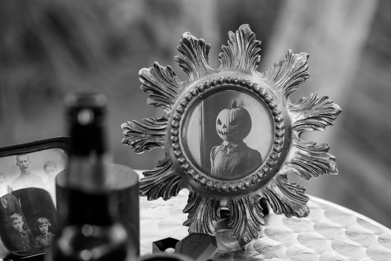 Kat and Alex's Lake Eppalock Halloween Wedding captured in B + W  by Jason Robins, 2025 NZIPP Australian Wedding Photographer of the Year.