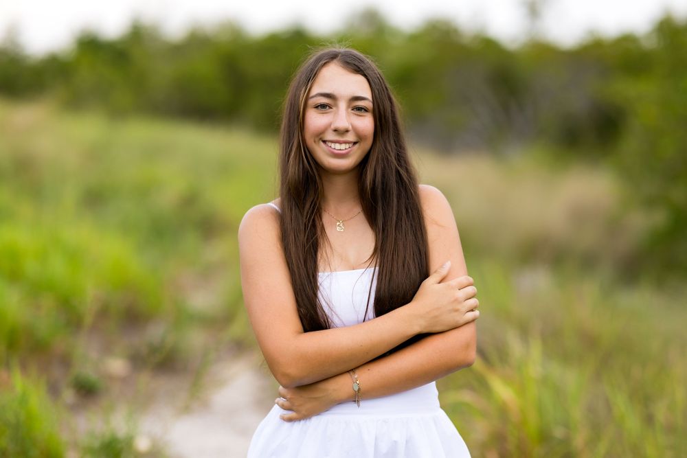 Natural outdoor portrait series with greenery and soft lighting. Photos by Tampa Photographer DigitalMyst Photography