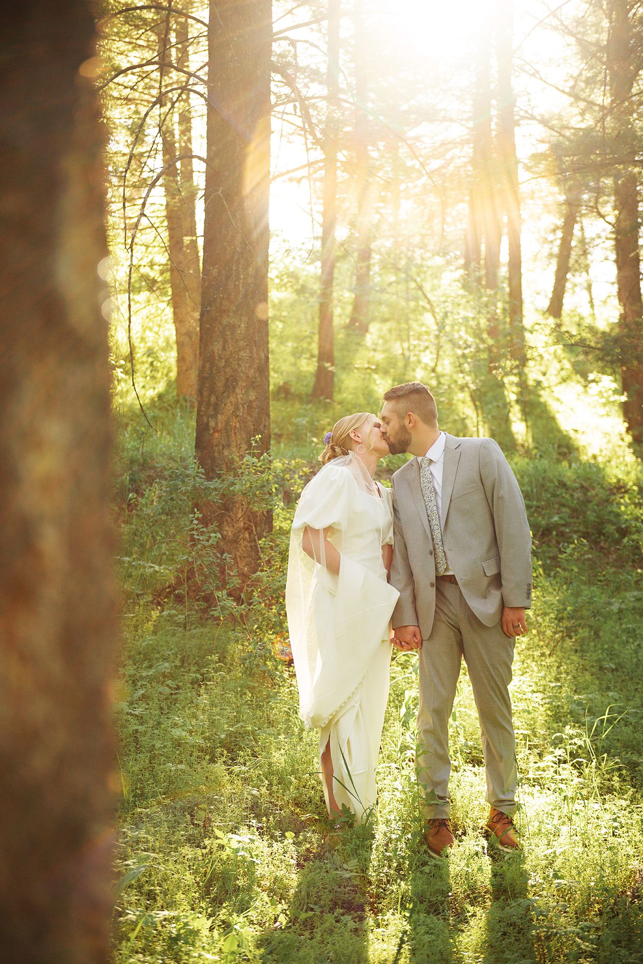 couple in beautiful light professional wedding photographer ShutterGirl Photography jackson hole wedding photographer