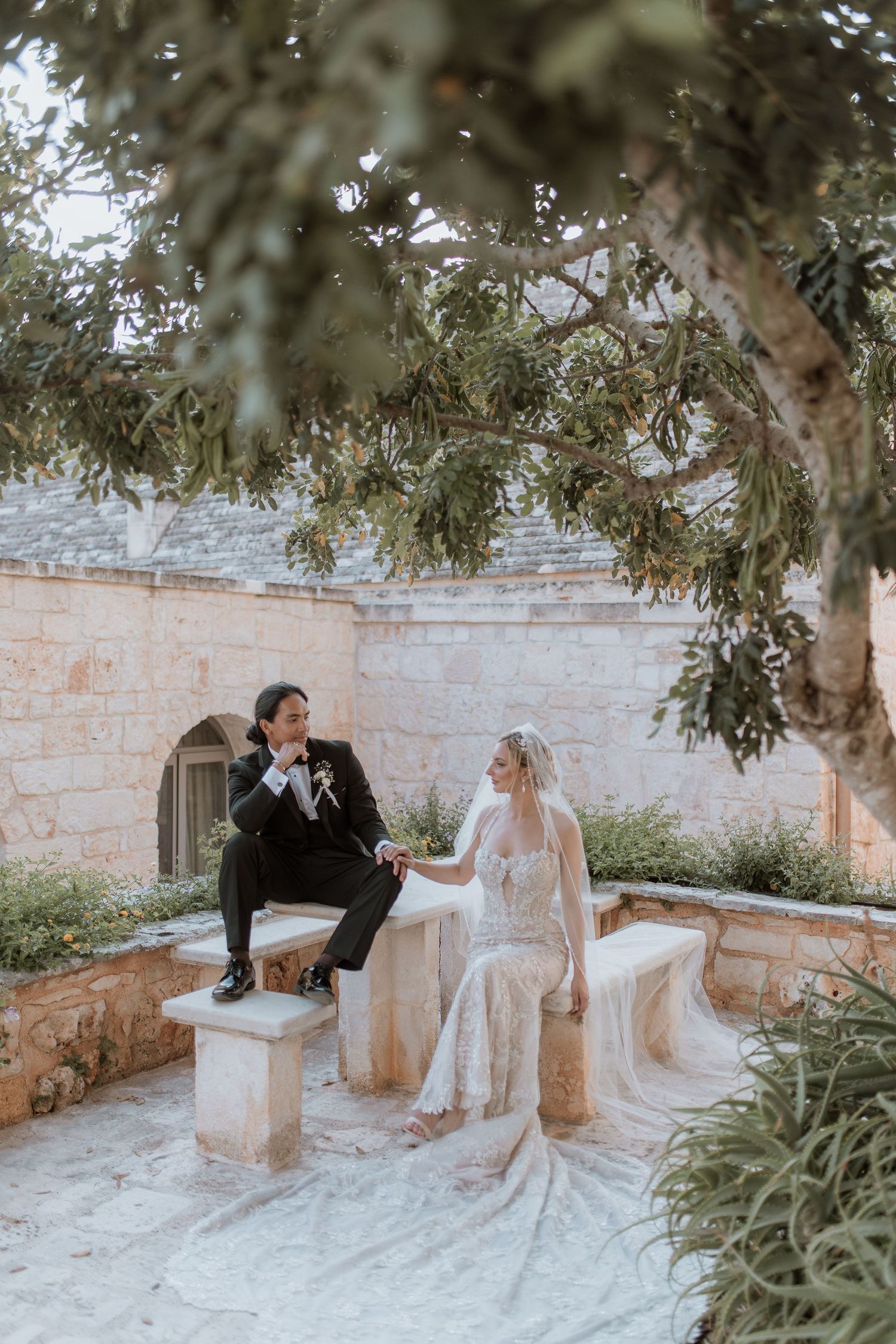 Wedding couple portraits, Italy