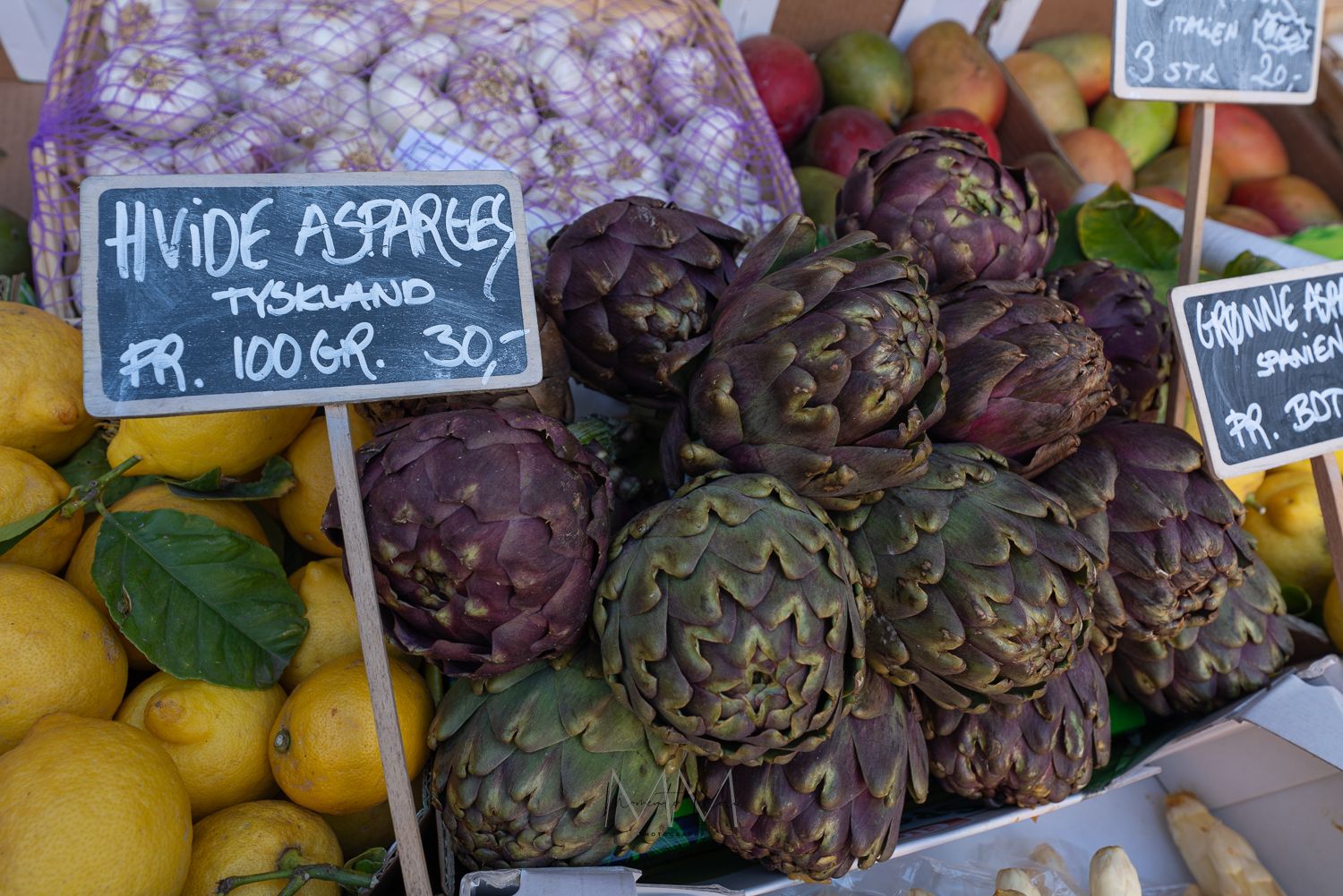 The beautiful produce at a Copenhagen outdoor market
