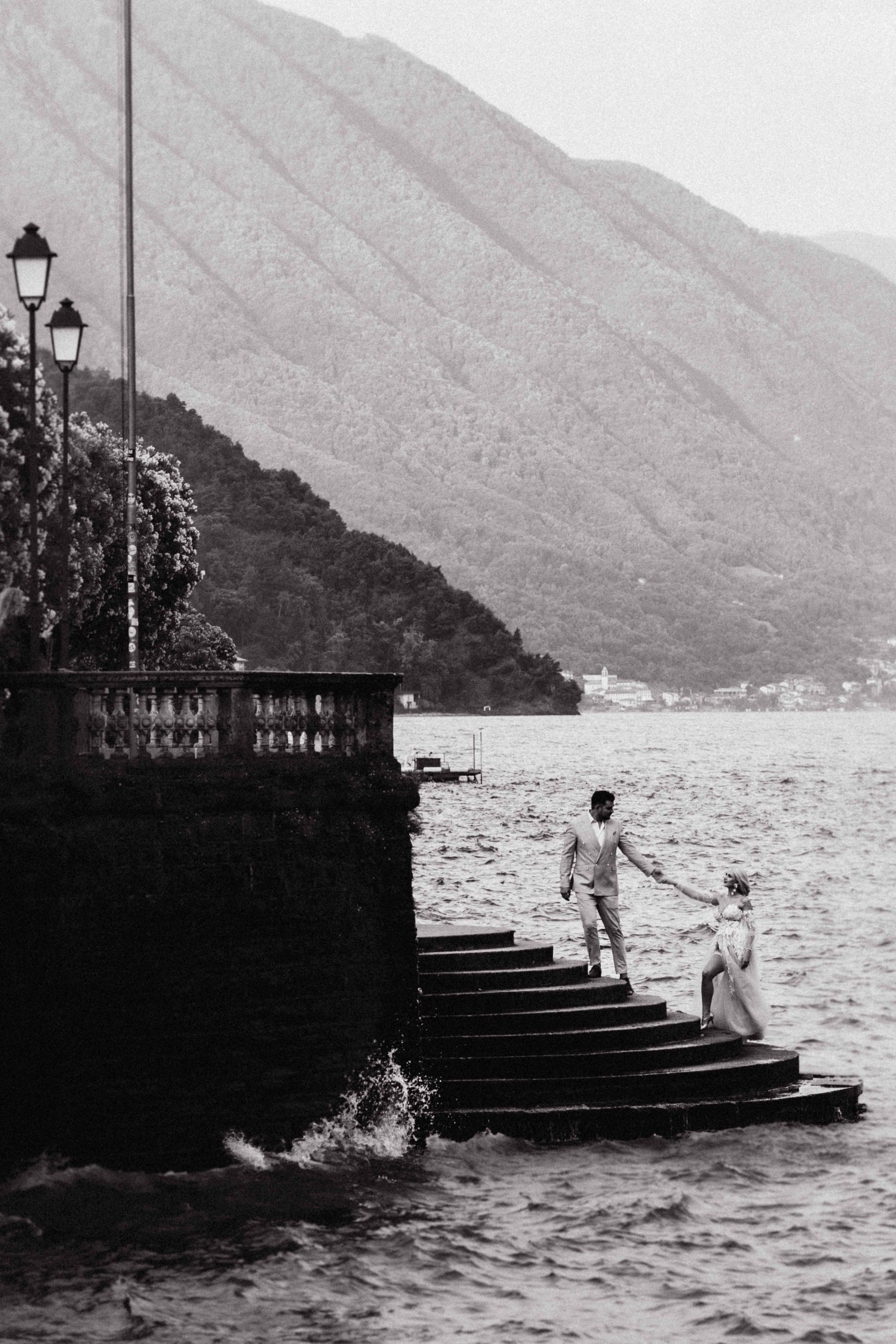 Wedding photography at Lake Como in Como, Italy