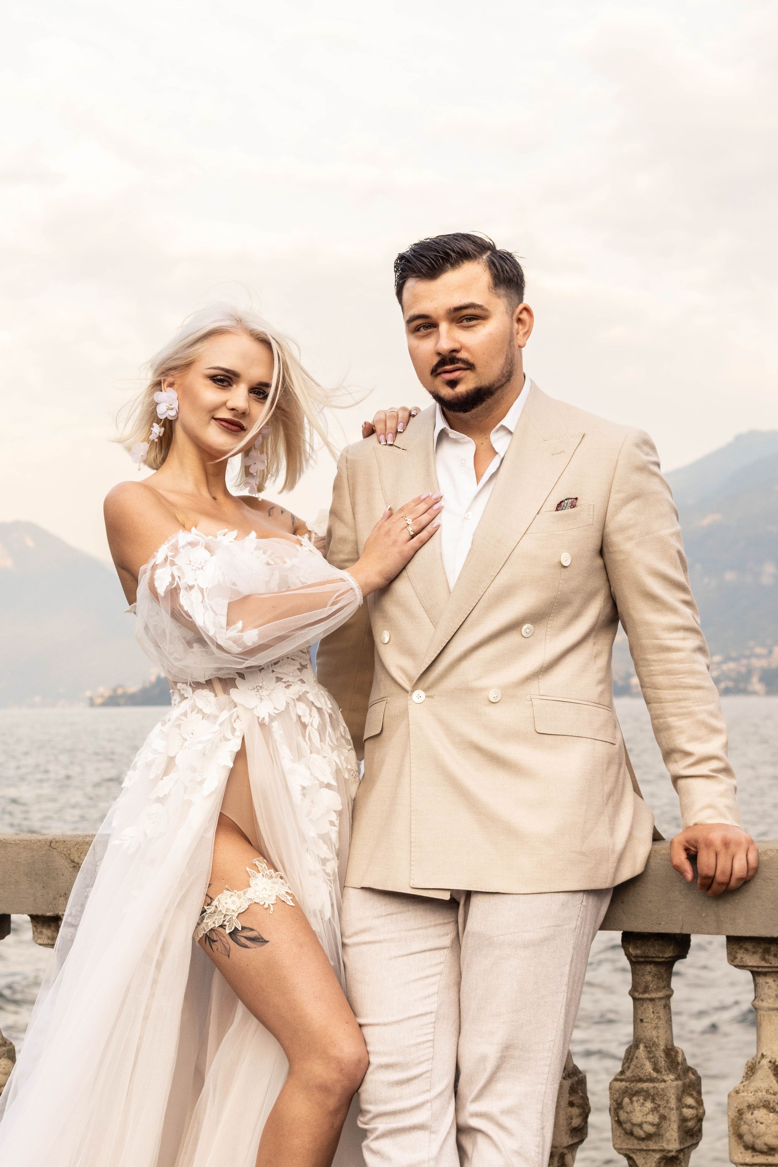Plener poślubny w Como nad jeziorem Como, klasyczna fotografia
