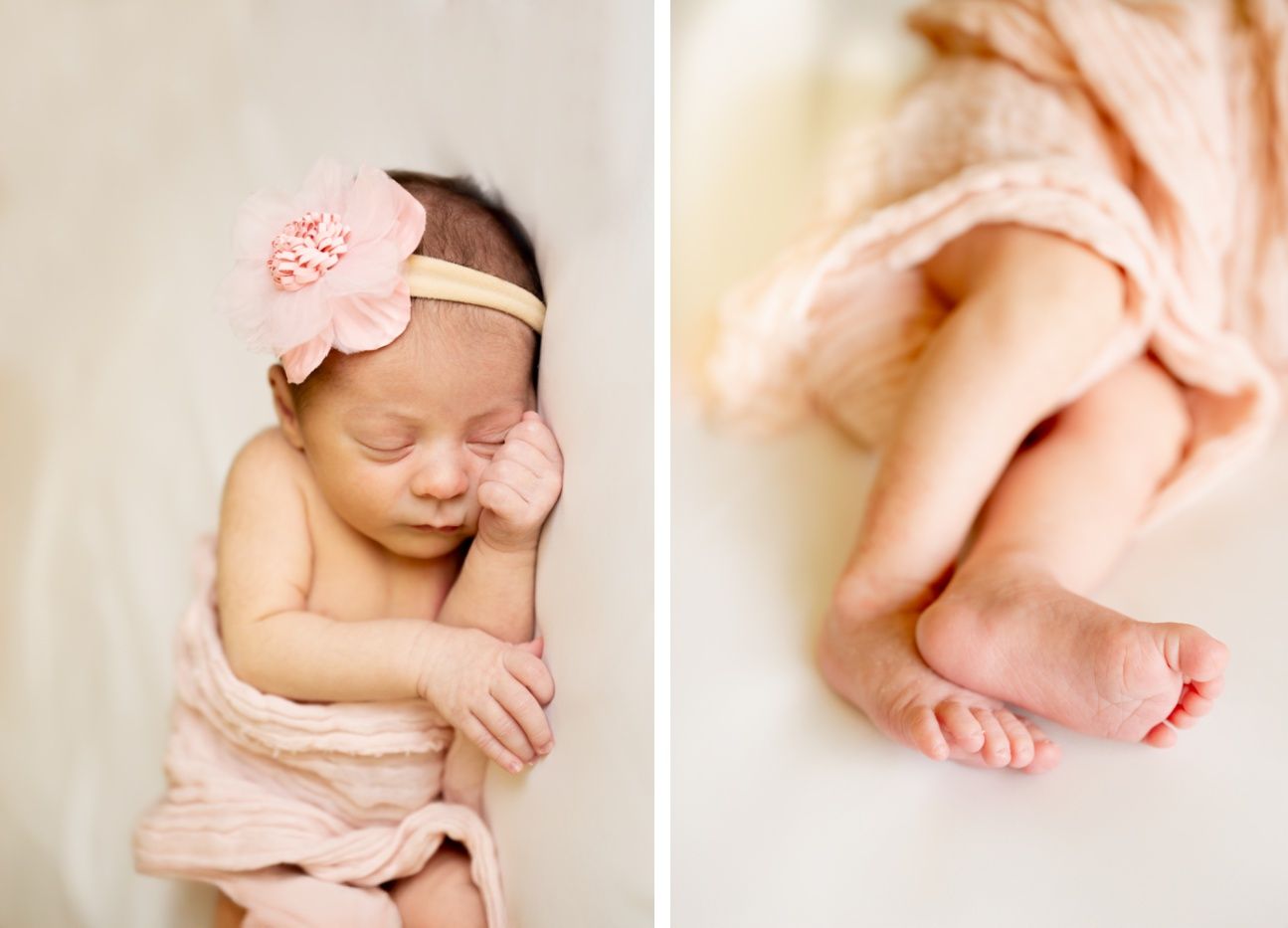 Newborn Baby Girl with Family in Home Natural Light Session by Bartlesville Newborn and Family Photographer Kristi Bray Photography