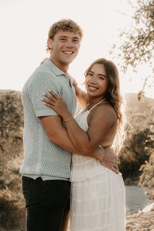 Romantic couples session photographed outdoors in Buckeye Arizona.