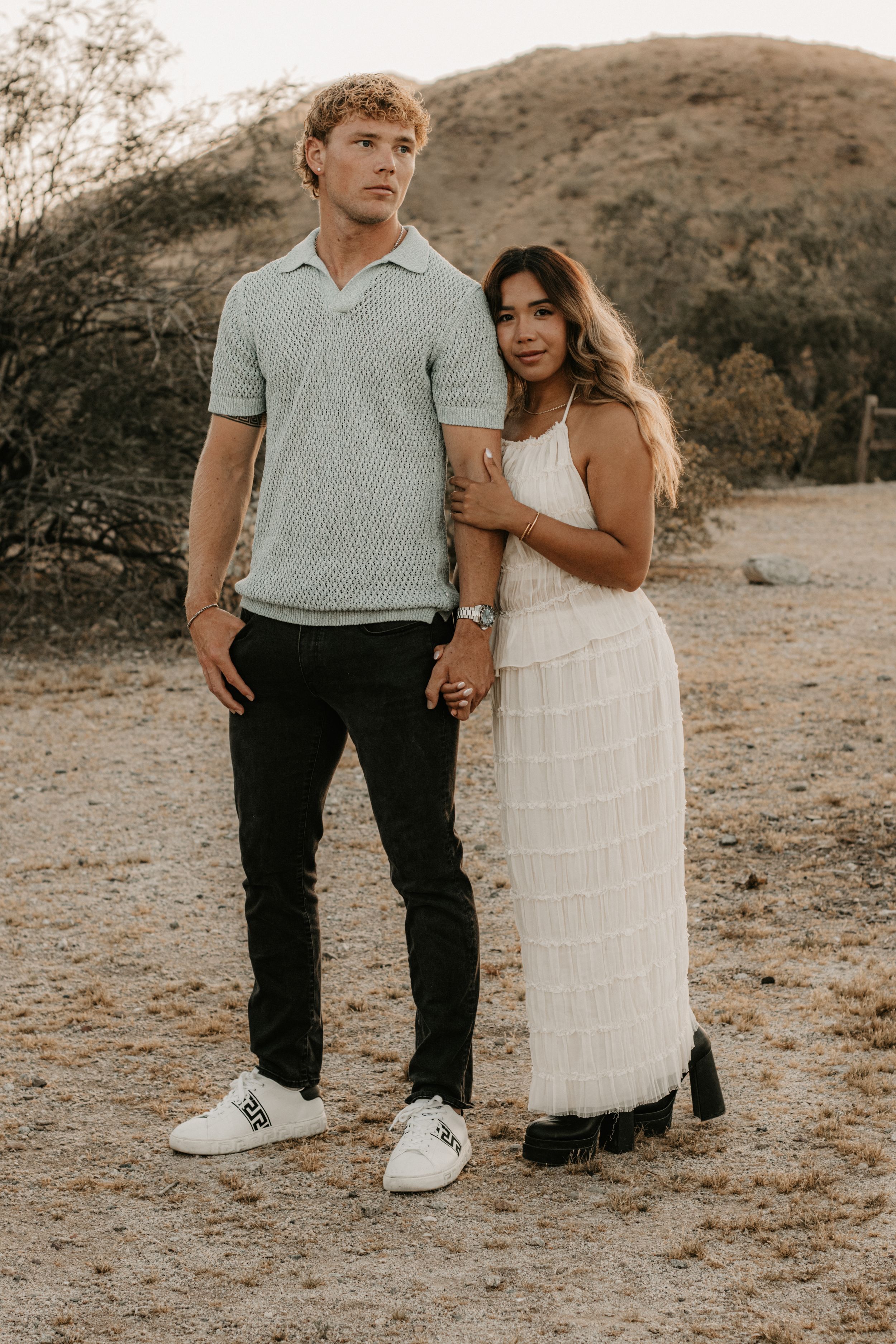 Cinematic couples portraits captured outdoors in Phoenix Arizona.