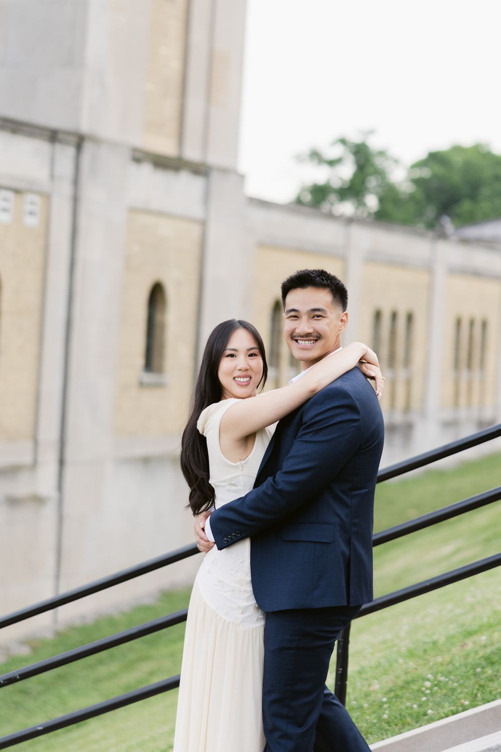 Toronto wedding couple smiling   photography
