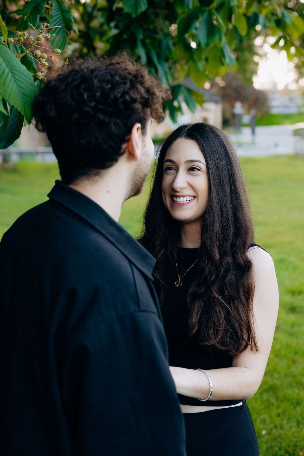 Natural engagement portraits in Broadway Cotswolds.