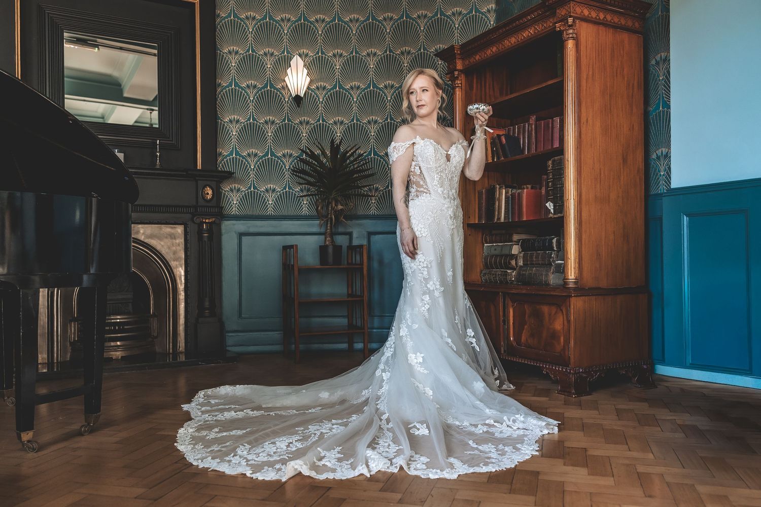 Relaxed, guided bride portrait at a Lincoln venue.