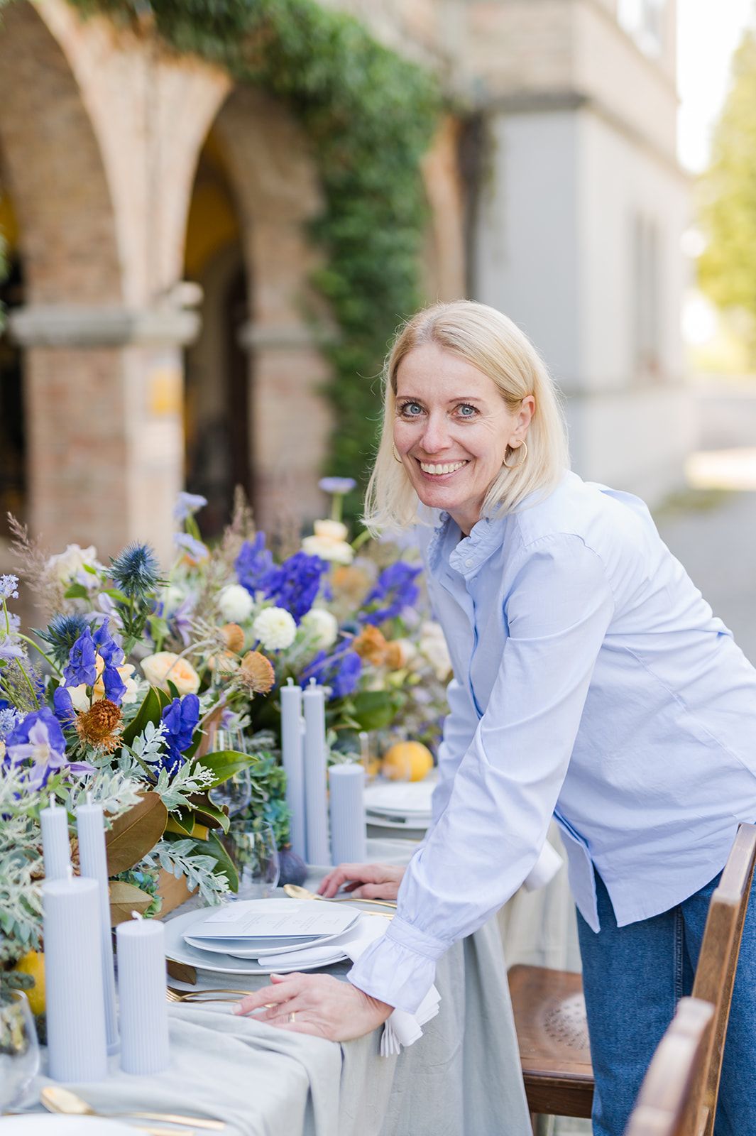 Personal branding photo of wedding celebrant Simone Gori from LovelyWords, photographed in warm natural light by MaxwellArt Photography.