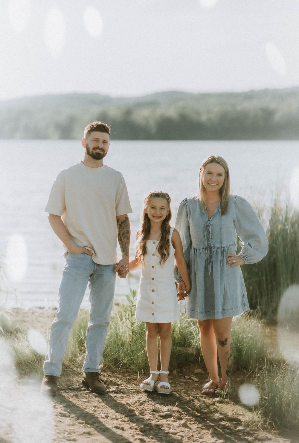 Yellow creek State Park, Indiana PA family portrait photographer Pennsylvania Beach sunset golden hour