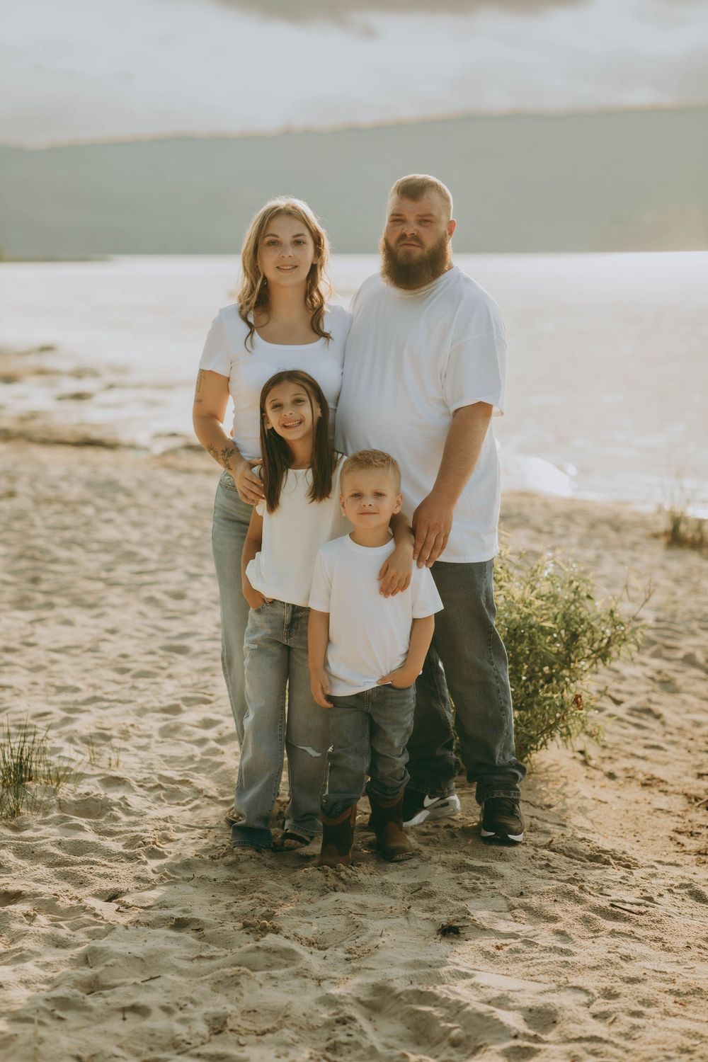 Yellow creek State Park, Indiana PA family portrait photographer Pennsylvania Beach sunset golden hour