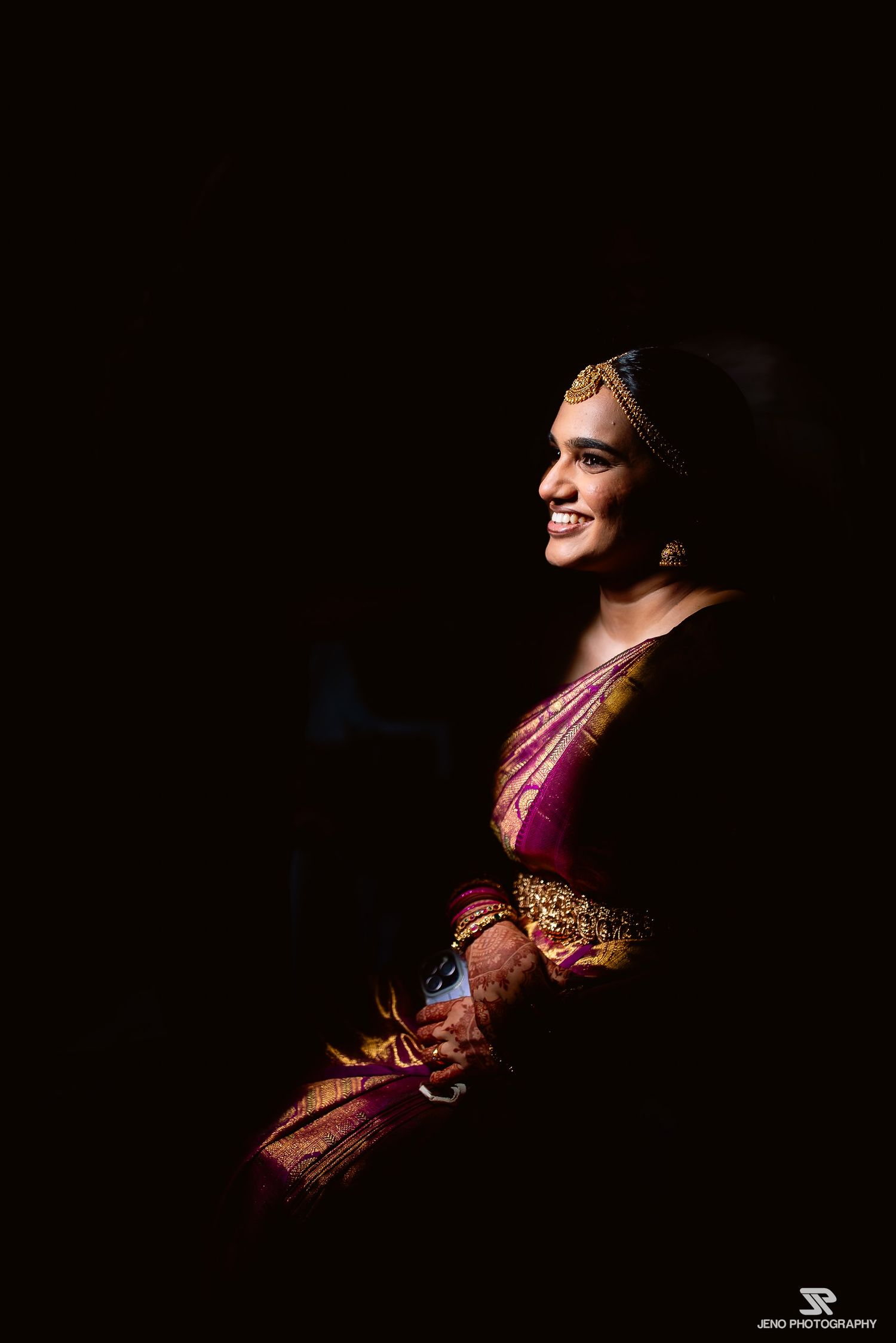 bridal portrait captured by Jeno Photography