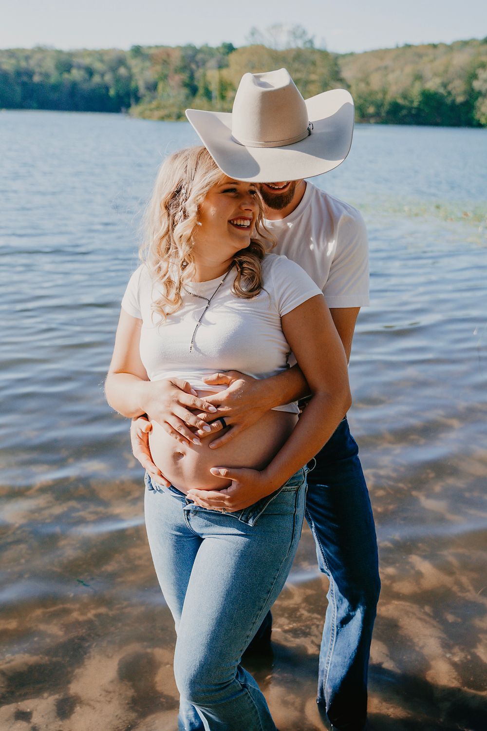 maternity, cowboy, lake, documentary, West Michigan, western
