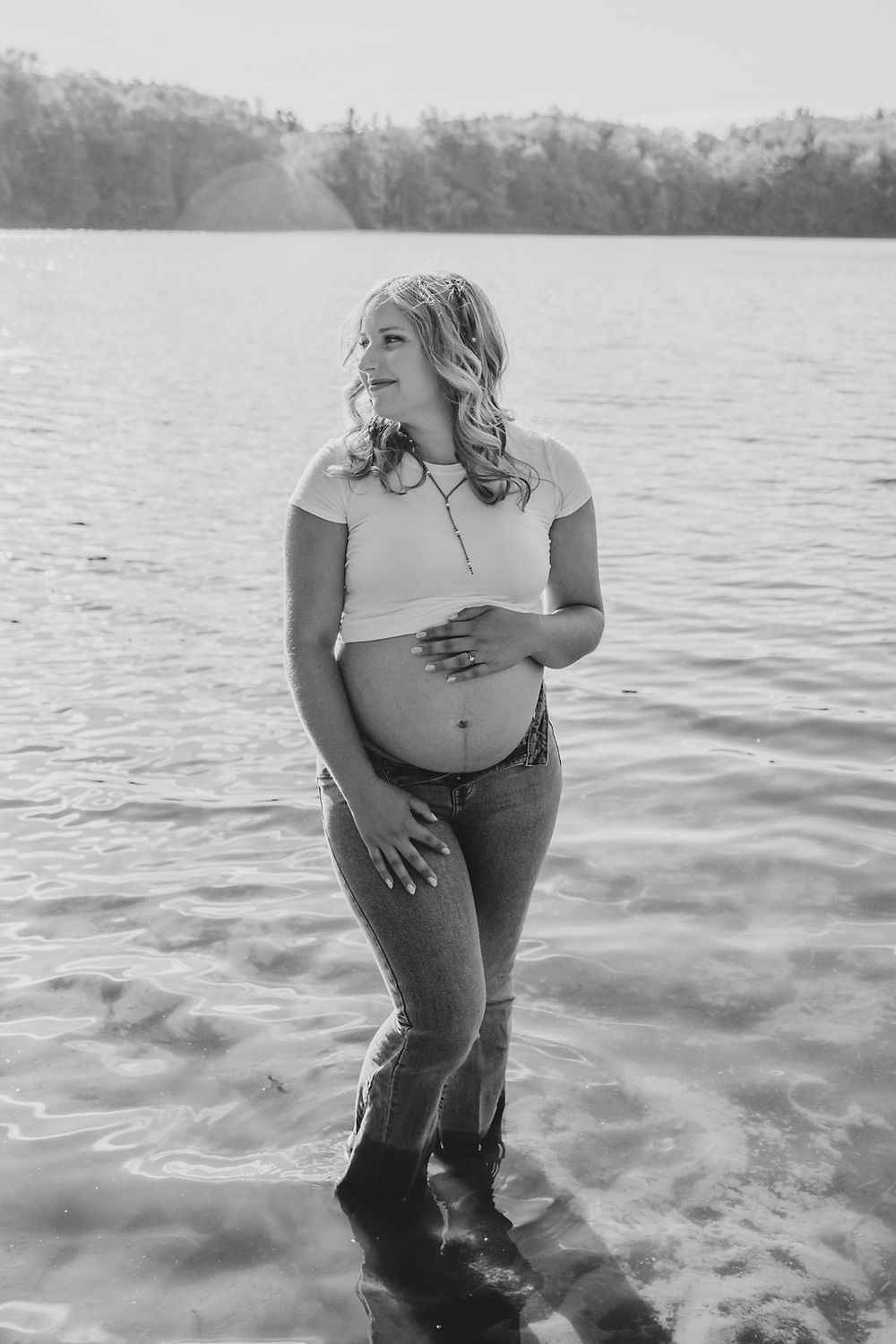 maternity, cowboy, lake, documentary, West Michigan, western
