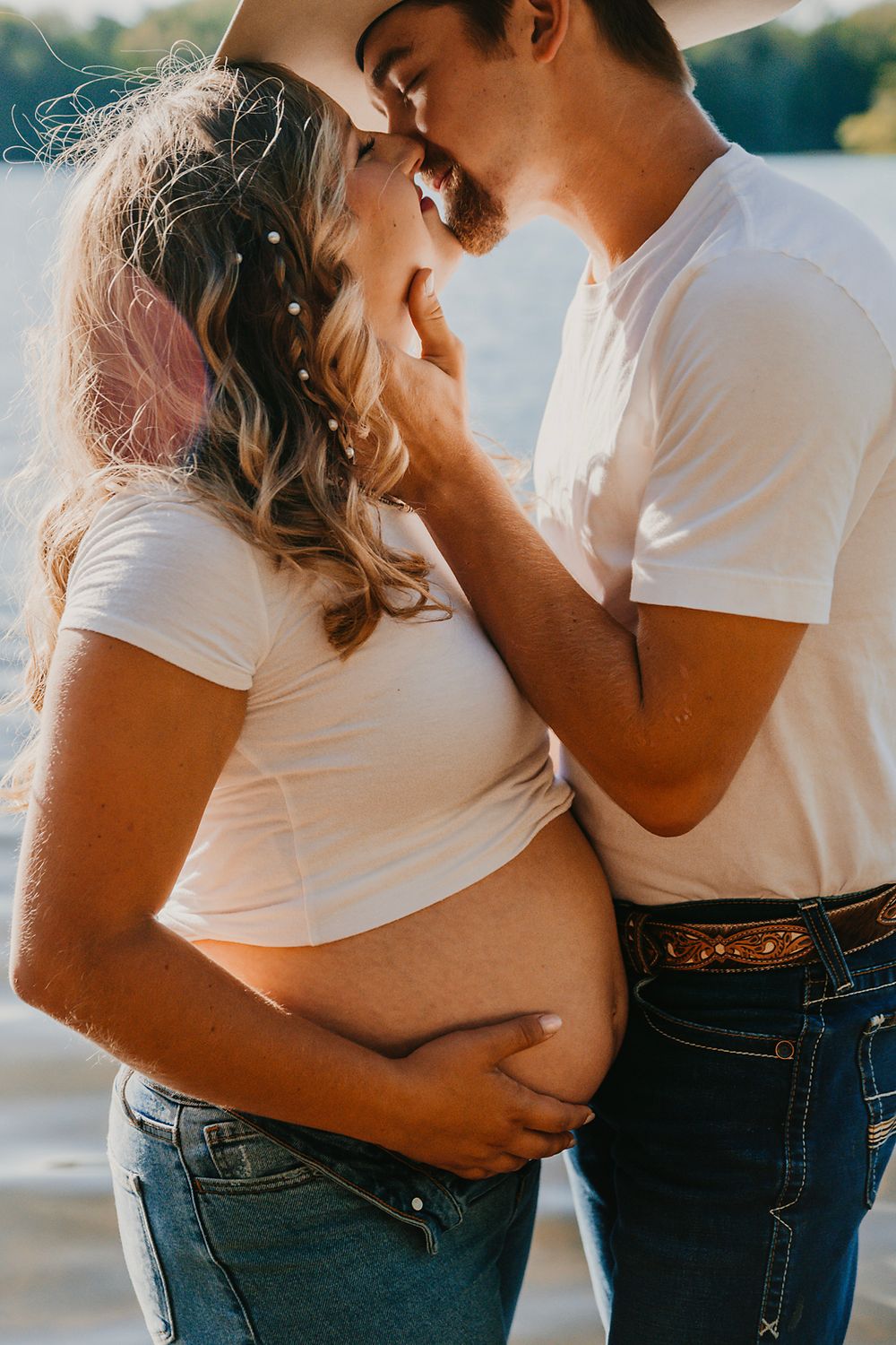 maternity, cowboy, lake, documentary, West Michigan, western