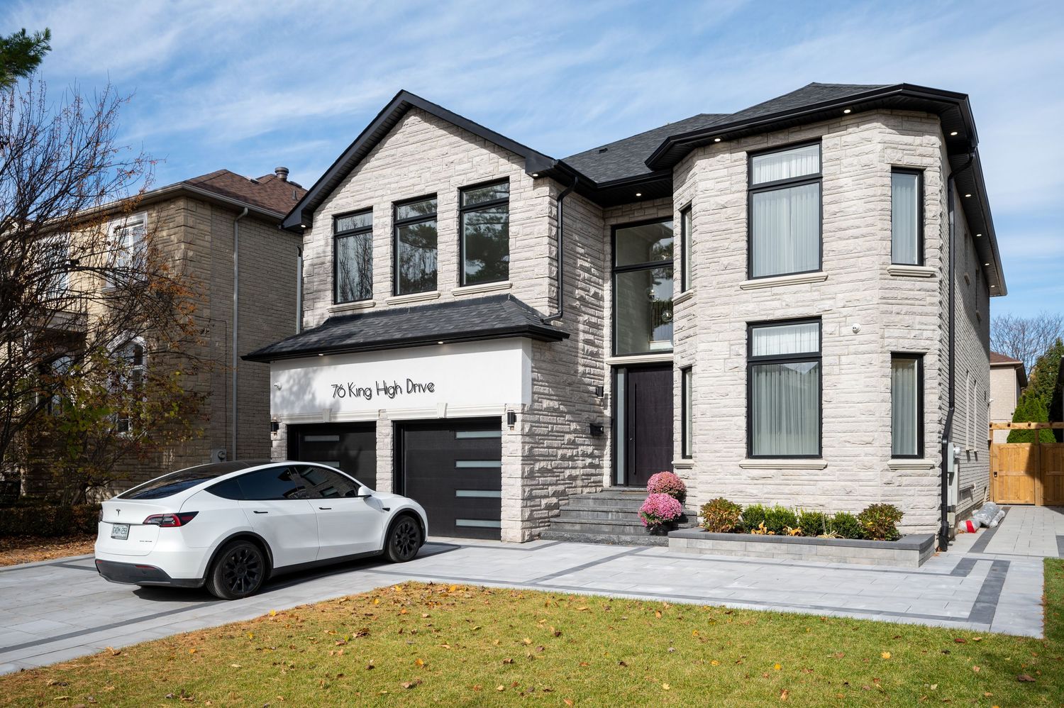 Exterior daytime photograph of a private house in the GTA, taken for real estate photography.
