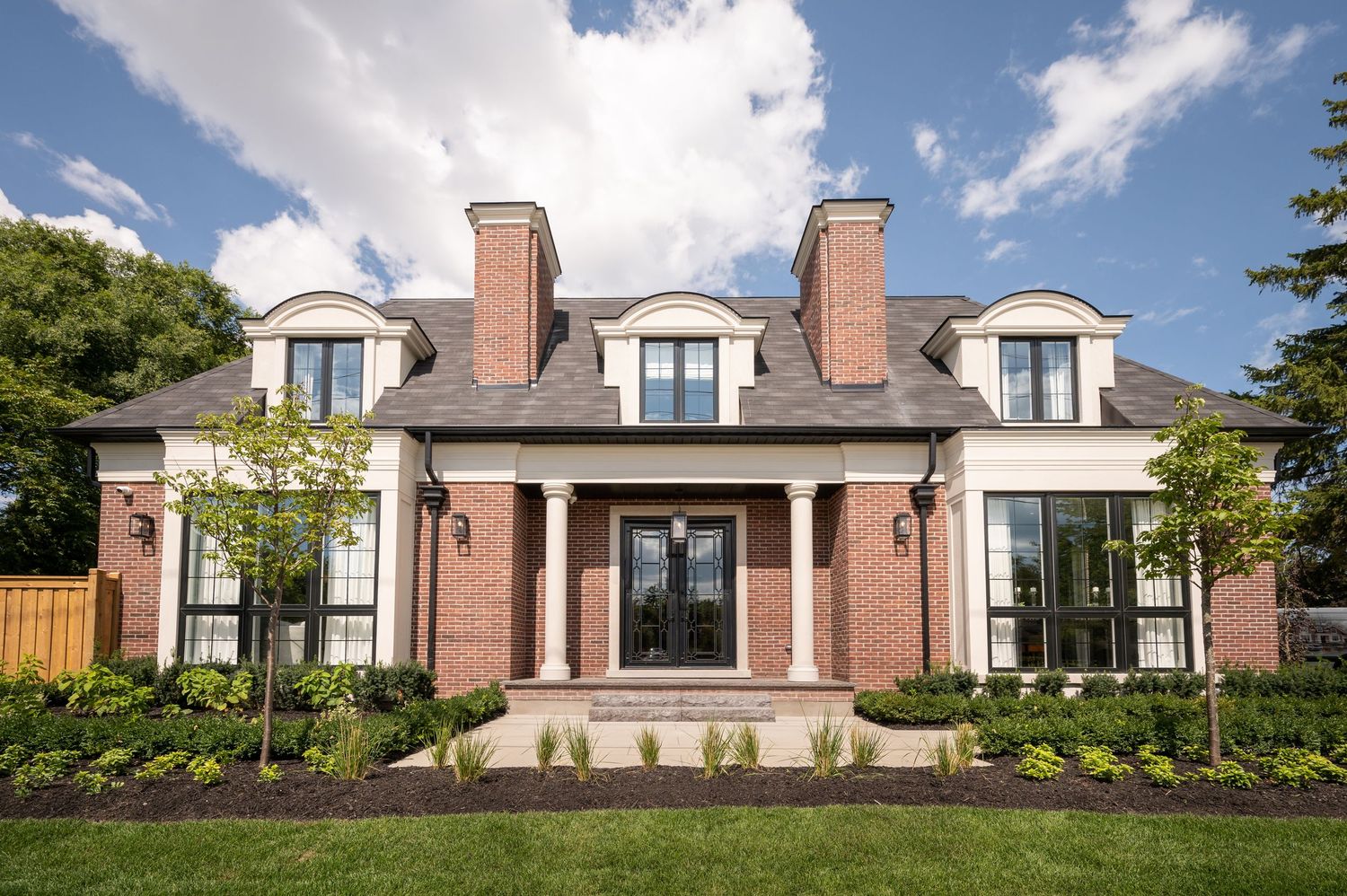 Exterior daytime photograph of a private house in the GTA, taken for real estate photography.