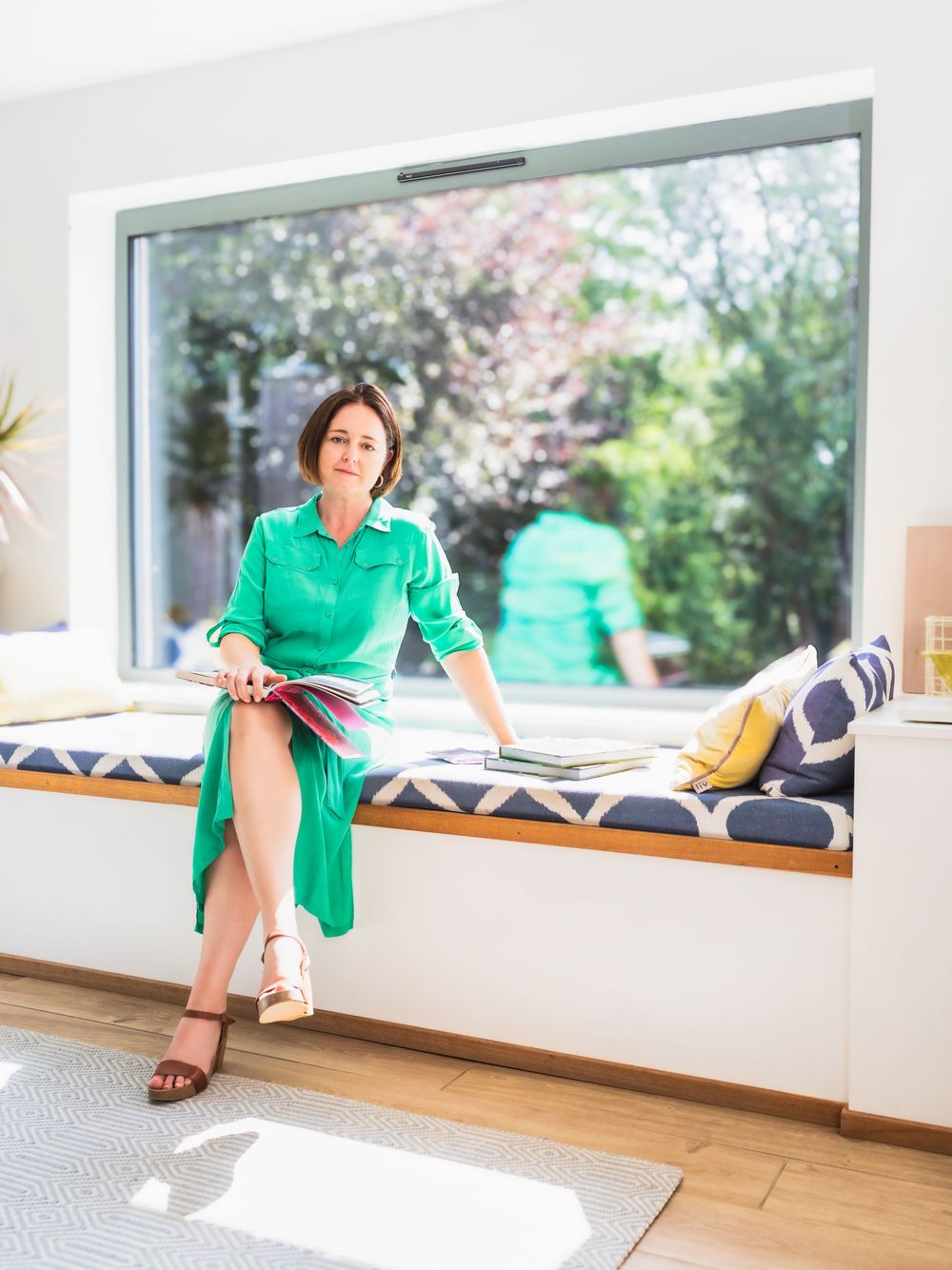 Personal branding portrait of Plant Seed founder Kate Cotterill at home in Harkstead, Suffolk