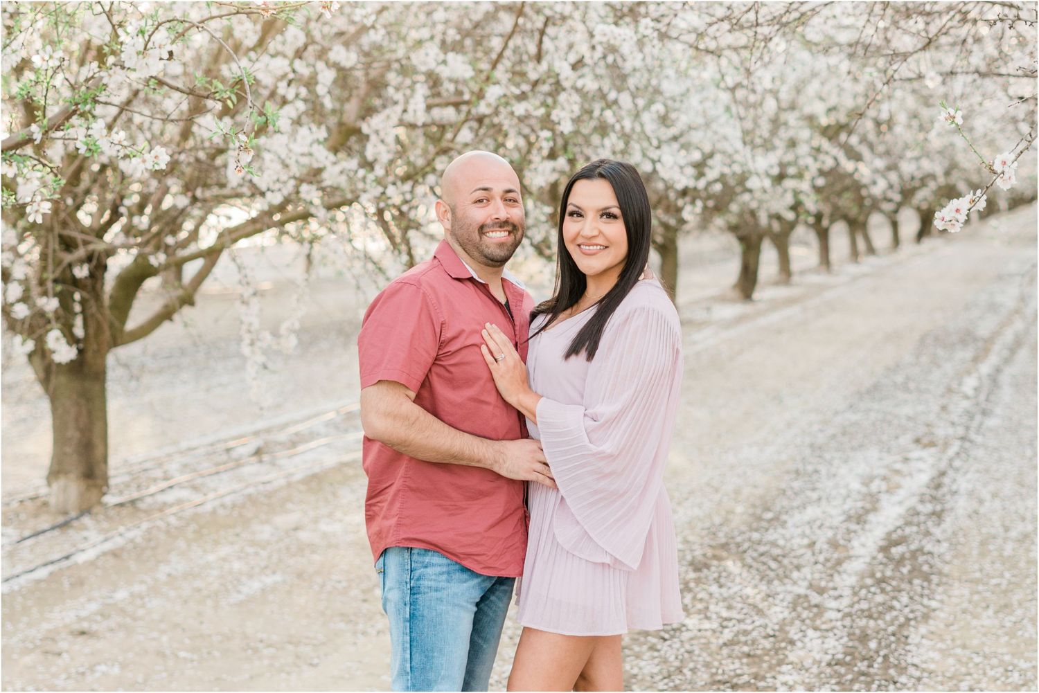 Fresno Couples Spring Blossom session by Felisha Connolly Photography