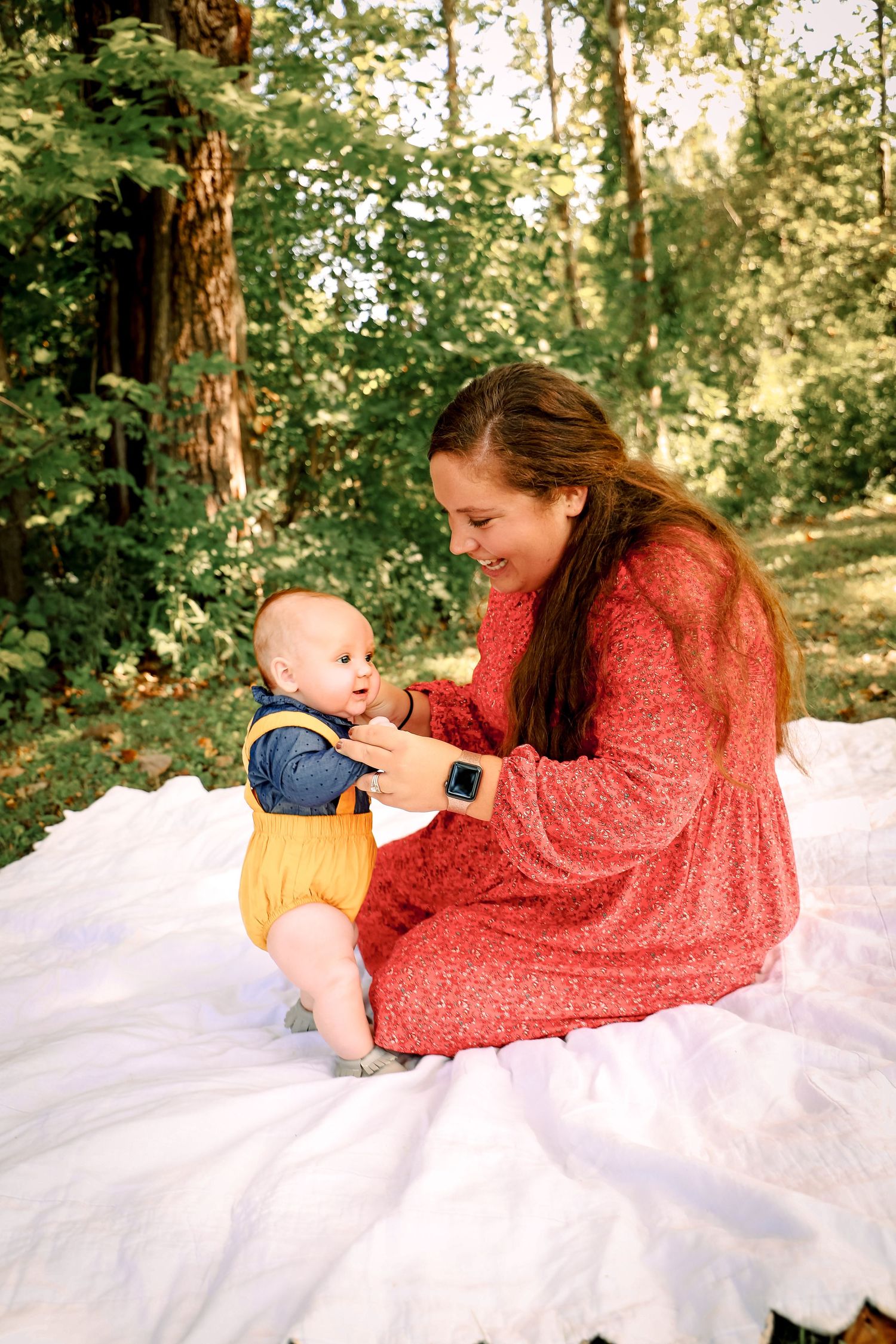 mom and baby