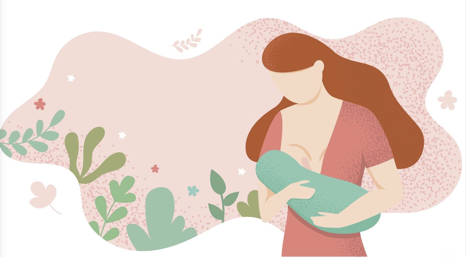 animation of a woman breastfeeding