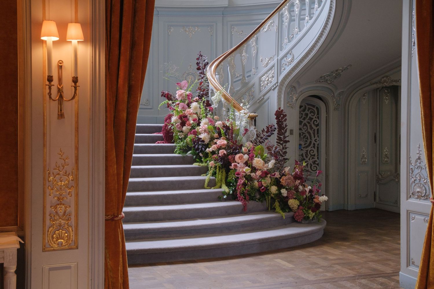 wedding flowers for a wedding at The Savile Club in Mayfair London by Into the Wild Florist, Photographed by Another Muse Photography