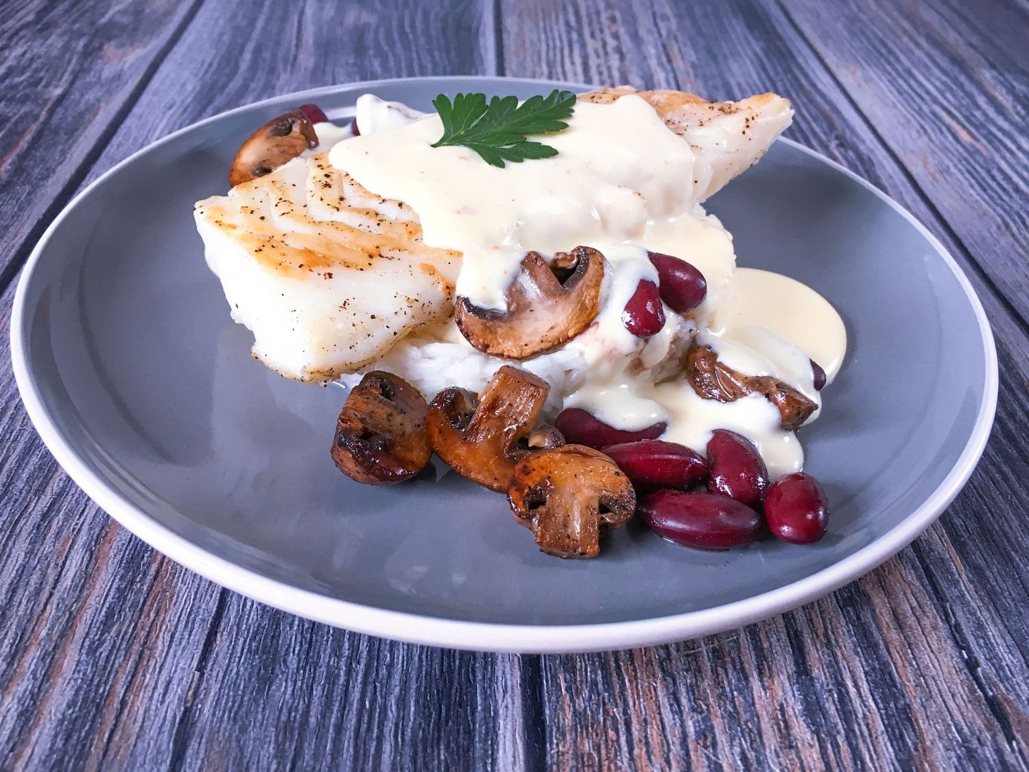 Fish With Vegetables & Smoked Cheese Sauce Recipe - Photo by © Reka Csulak