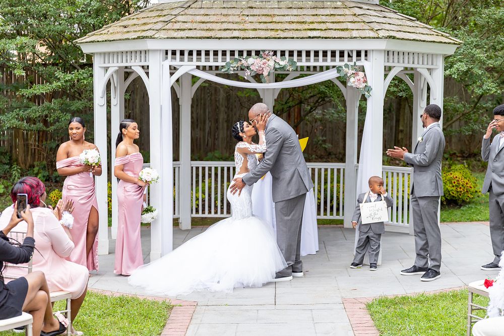 Intimate Wedding at Grey Rock Mansion in Pikesville, Maryland SHair