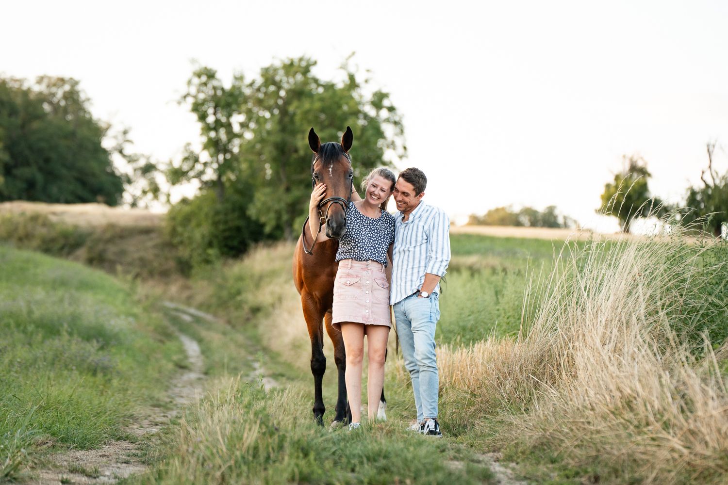 Séance photo équestre couple cheval