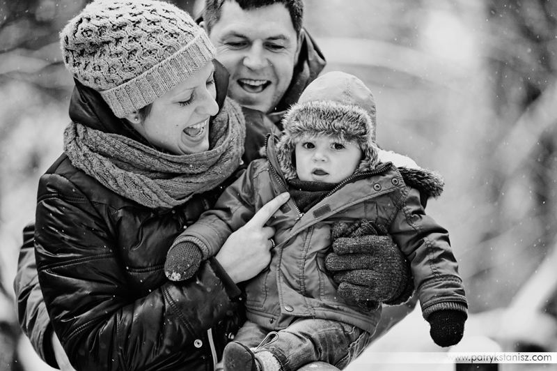 Winter time family photoshoot