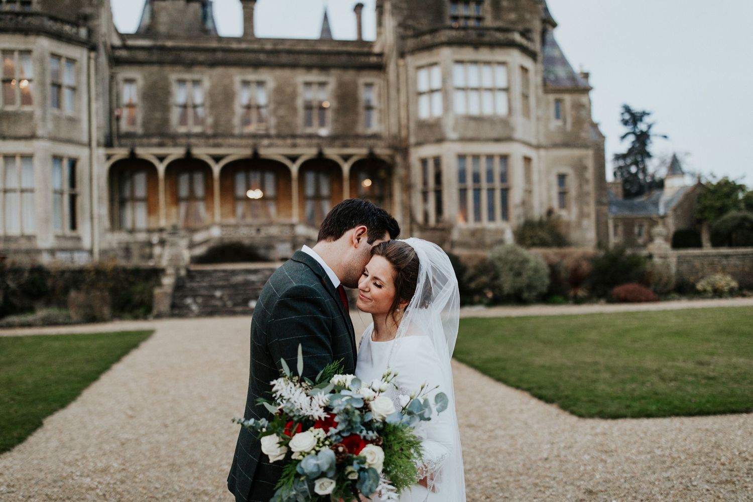 Orchardleigh House Winter wedding photography
