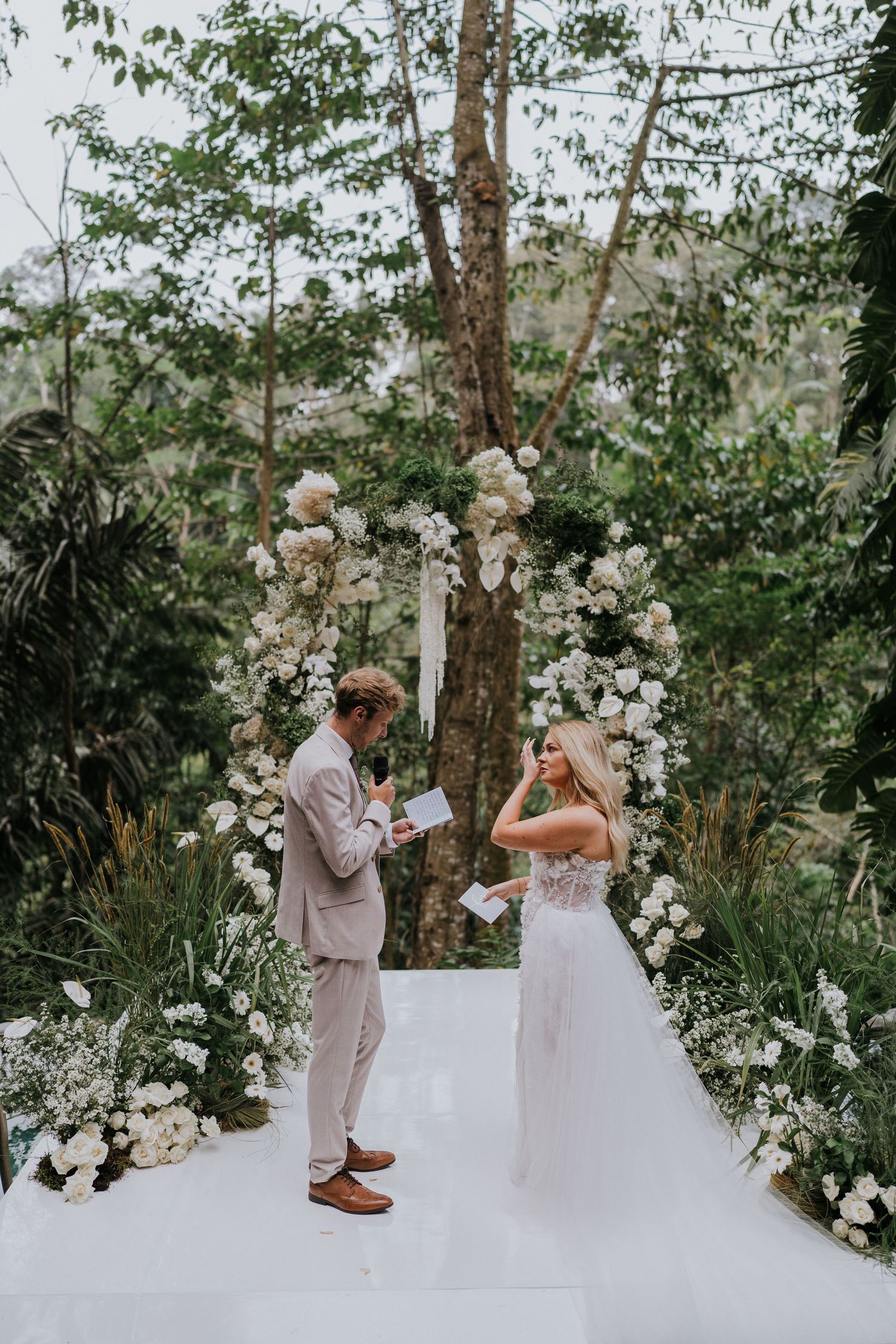Luxury wedding photography at Capella Ubud Bali